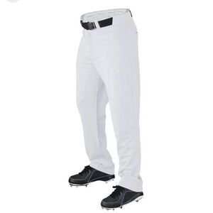 NEW WHITE WILSON MEN'S P300‎ RELAXED FIT WARP KNIT BASEBALL PRO T3 ADULT PANTS L